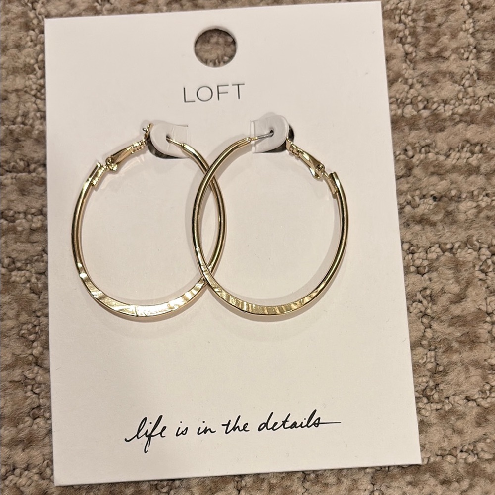LOFT Gold Hoop Earrings